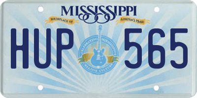 MS license plate HUP565