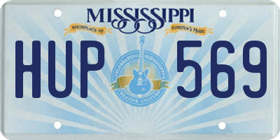 MS license plate HUP569