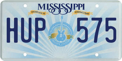MS license plate HUP575