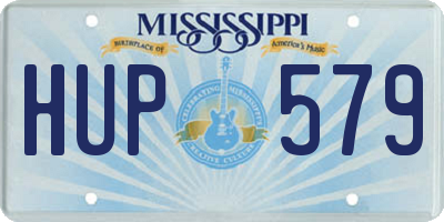 MS license plate HUP579