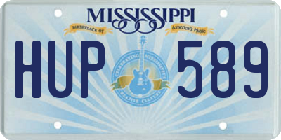 MS license plate HUP589