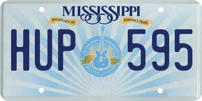 MS license plate HUP595