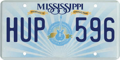 MS license plate HUP596