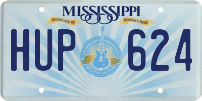 MS license plate HUP624