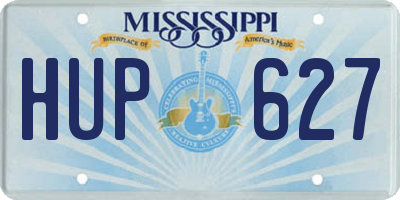 MS license plate HUP627