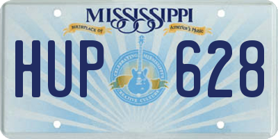 MS license plate HUP628