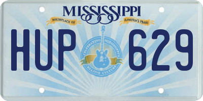 MS license plate HUP629