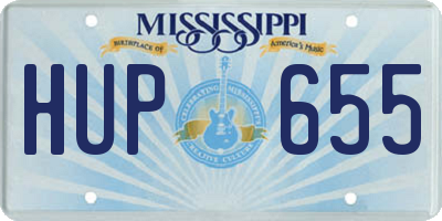MS license plate HUP655