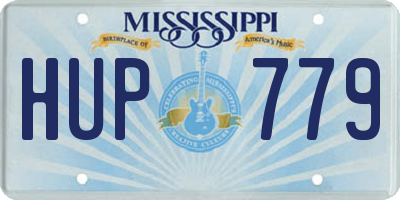 MS license plate HUP779