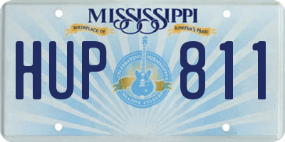 MS license plate HUP811