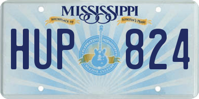 MS license plate HUP824
