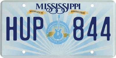 MS license plate HUP844