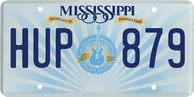 MS license plate HUP879