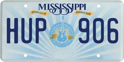 MS license plate HUP906