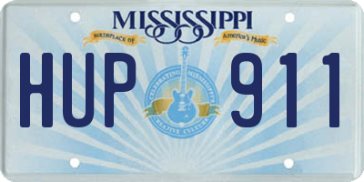 MS license plate HUP911