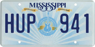 MS license plate HUP941