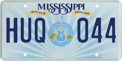 MS license plate HUQ044
