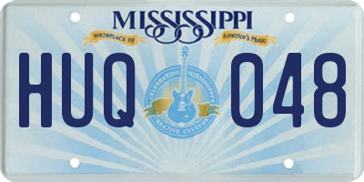 MS license plate HUQ048