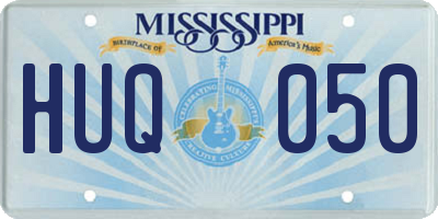 MS license plate HUQ050
