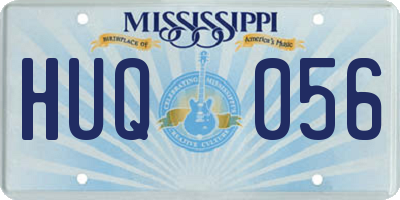 MS license plate HUQ056