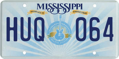 MS license plate HUQ064