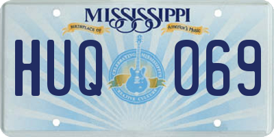 MS license plate HUQ069