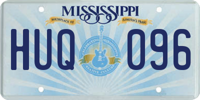 MS license plate HUQ096
