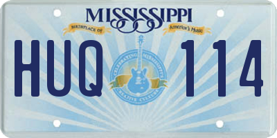 MS license plate HUQ114