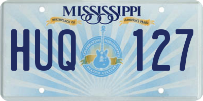 MS license plate HUQ127