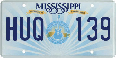 MS license plate HUQ139