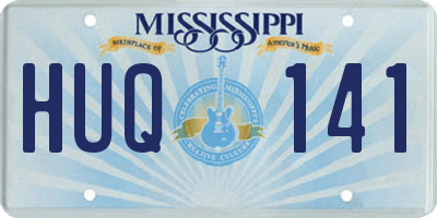 MS license plate HUQ141