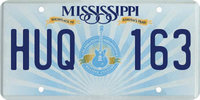 MS license plate HUQ163