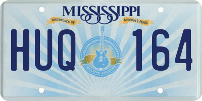 MS license plate HUQ164