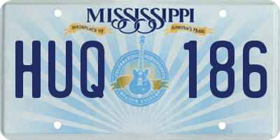 MS license plate HUQ186