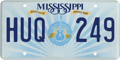 MS license plate HUQ249
