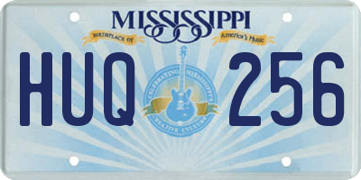 MS license plate HUQ256