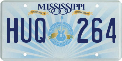 MS license plate HUQ264