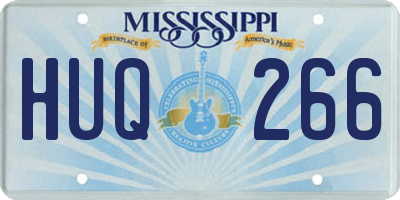 MS license plate HUQ266