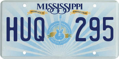 MS license plate HUQ295