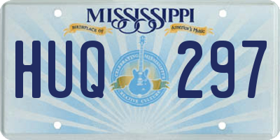 MS license plate HUQ297