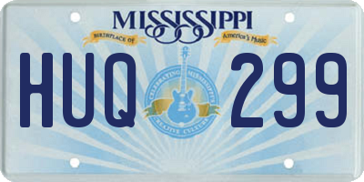 MS license plate HUQ299