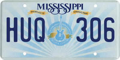 MS license plate HUQ306