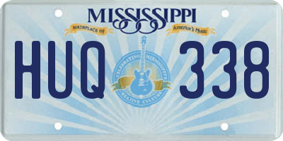 MS license plate HUQ338
