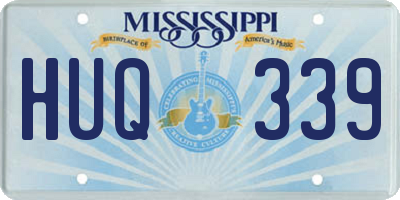 MS license plate HUQ339