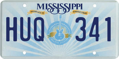 MS license plate HUQ341