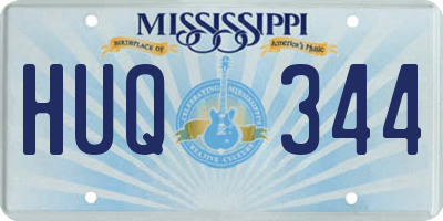 MS license plate HUQ344