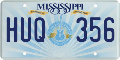 MS license plate HUQ356