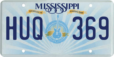 MS license plate HUQ369