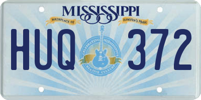 MS license plate HUQ372