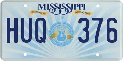 MS license plate HUQ376